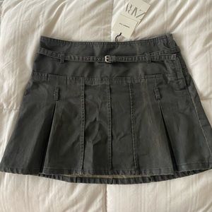 Zara pleated mini skirt